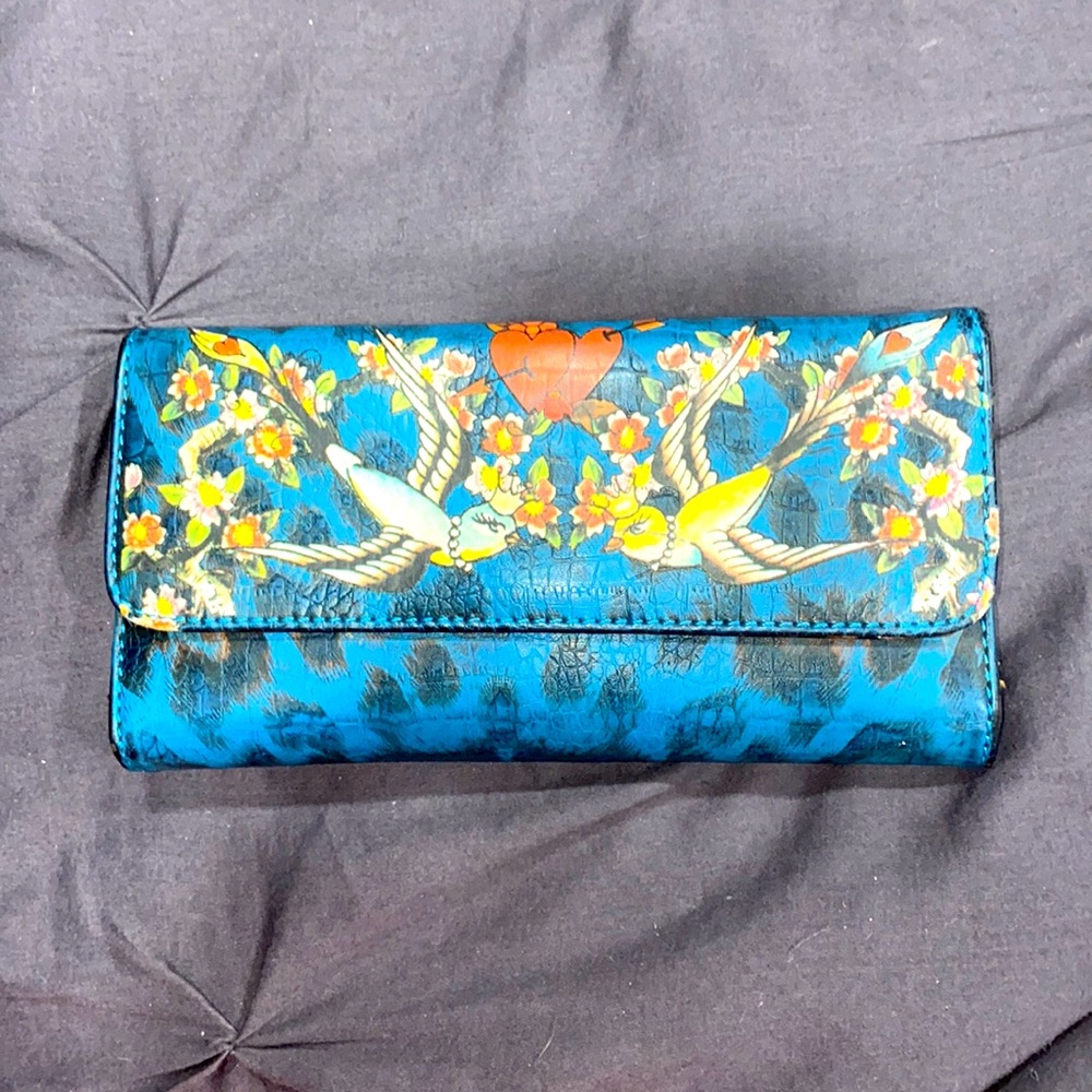 Blue Leopard Wallet